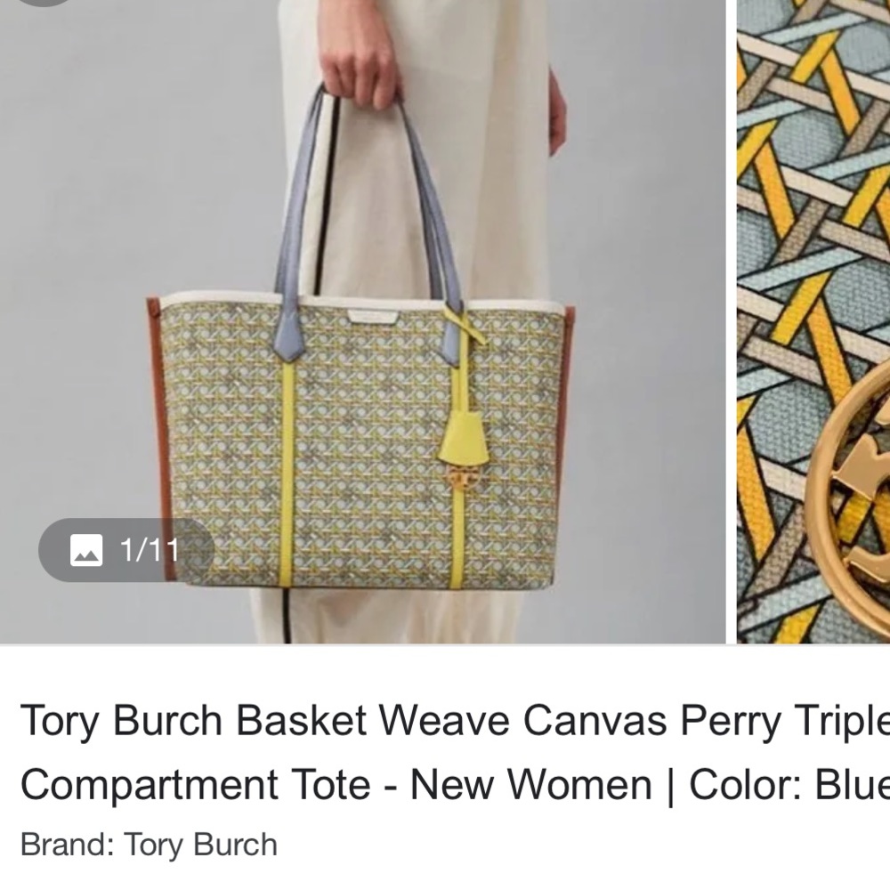 Basket weave tote cane caning